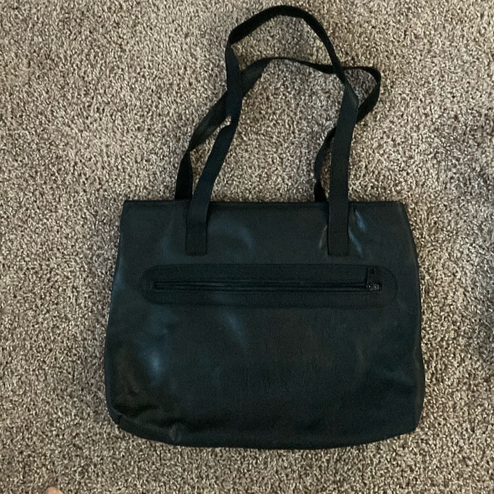 Harley-Davidson Classic Black Leather Tote Bag